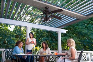 Image of women on a patio